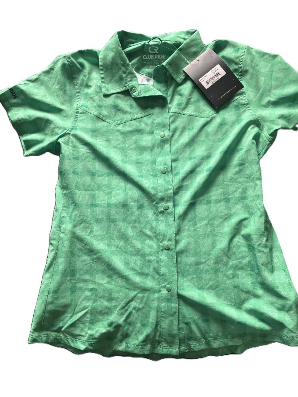NWT Club Ride Green Plaid Riding Shirt sz S